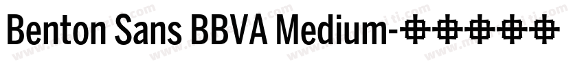 Benton Sans BBVA Medium字体转换